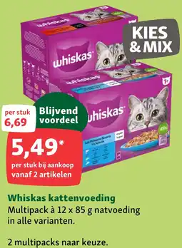 Maxi Zoo Vis Selectie Whiskas kattenvoeding aanbieding