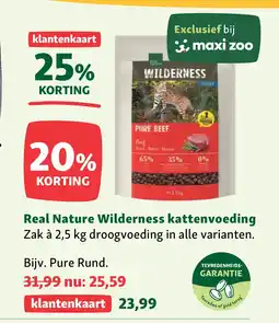 Maxi Zoo Real Nature Wilderness kattenvoeding aanbieding
