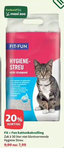 Maxi Zoo Fit + Fun kattenbakvulling aanbieding