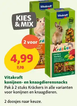 Maxi Zoo Vitakraft konijnen- en knaagdierensnacks aanbieding
