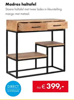 Woonsquare Madras haltafel aanbieding