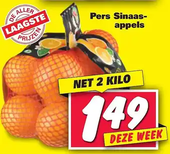 Nettorama Pers Sinaasappels 2kilo aanbieding