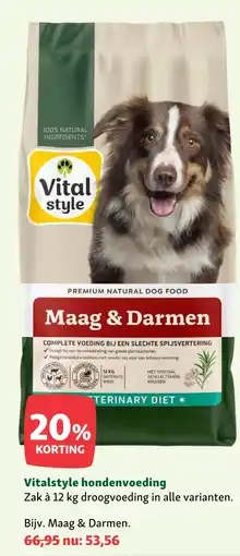 Maxi Zoo Vitalstyle hondenvoeding aanbieding