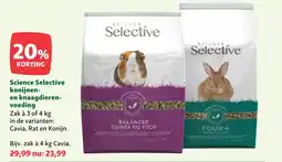 Maxi Zoo Science Selective konijnen- en knaagdieren- voeding aanbieding