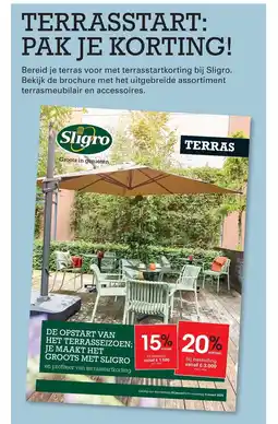 Sligro De opstart van het terrasseizoen; je maakt het groots met sligro aanbieding