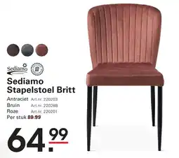 Sligro Sediamo Stapelstoel Britt aanbieding