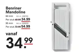 Sligro Benriner Mandoline aanbieding