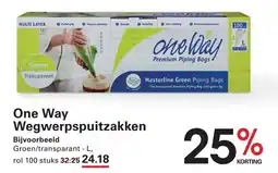Sligro One Way Wegwerpspuitzakken aanbieding