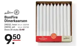 Sligro BonFire Dinerkaarsen aanbieding