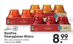 Sligro BonFire Kaarsglazen Bistro aanbieding