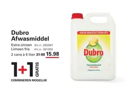 Sligro Dubro Afwasmiddel aanbieding