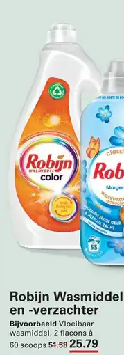 Sligro Robijn Wasmiddel en -verzachter aanbieding