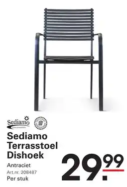 Sligro Sediamo Terrasstoel Dishoek aanbieding