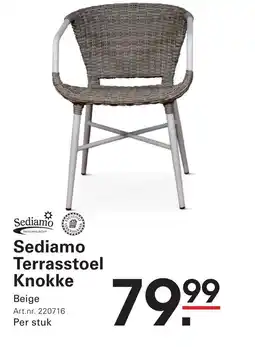 Sligro Sediamo Terrasstoel Knokke aanbieding