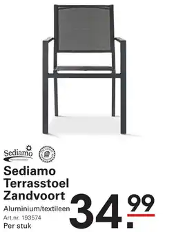 Sligro Sediamo Terrasstoel Zandvoort aanbieding