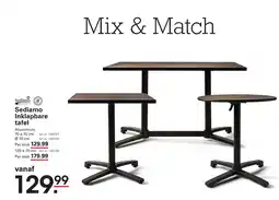 Sligro Sediamo Inklapbare tafel aanbieding