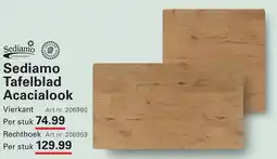 Sligro Sediamo Tafelblad Acacialook aanbieding