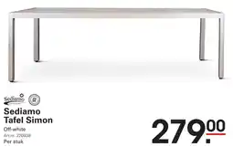 Sligro Sediamo Tafel Simon aanbieding