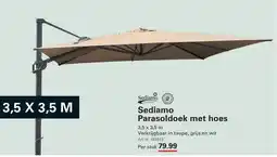 Sligro Sediamo Parasoldoek met hoes aanbieding