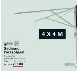 Sligro Sediamo Parasolpaal aanbieding