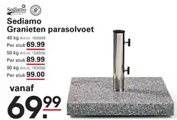 Sligro Sediamo Granieten parasolvoet aanbieding