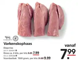 Sligro Varkenskophaas aanbieding