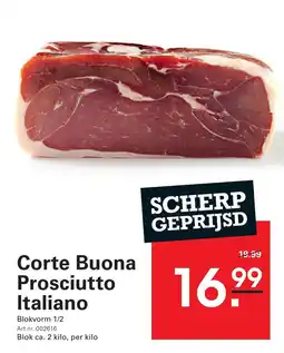 Sligro Corte Buona Prosciutto Italiano aanbieding