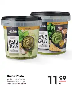 Sligro Bresc Pesto aanbieding