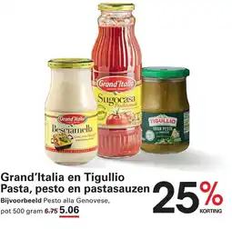 Sligro Grand'italia en tigullio pasta, pesto en pastasauzen aanbieding