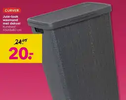 Xenos Jute-look wasmand met deksel aanbieding