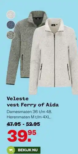 Welkoop Veleste vest Ferry of Aida aanbieding