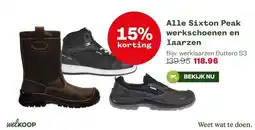 Welkoop Alle Sixton Peak werkschoenen en laarzen aanbieding
