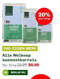 Welkoop Alle Welkoop koemestkorrels aanbieding