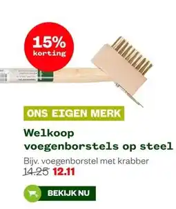 Welkoop Welkoop voegenborstels op steel aanbieding