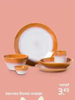 Xenos Servies Roots oranje aanbieding