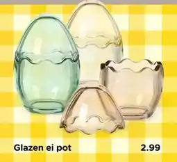 Xenos Glazen ei pot aanbieding