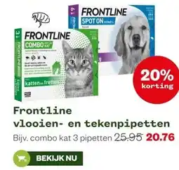 Welkoop Frontline vlooien- en tekenpipetten aanbieding