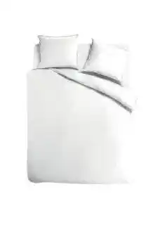 TotaalBED Dekbedovertrek Noa Wit 140 x 200/220 cm aanbieding