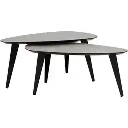 Trendhopper Salontafelset Luna Niervorm 95/95 cm aanbieding