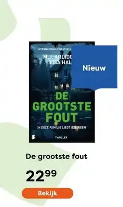 The Read Shop De grootste fout aanbieding