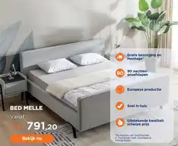 TotaalBED Bed Melle | 140 x 200 cm | Cape 537, staal aanbieding