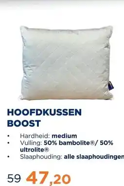 TotaalBED Hoofdkussen Boost | Bamboe aanbieding