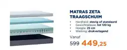 TotaalBED Matras Zeta Traagschuim | 70 x 200 cm | Stevig aanbieding