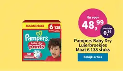 Plein.nl Pampers baby-dry pants aanbieding