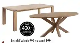 Pronto wonen Eettafel Valvola aanbieding