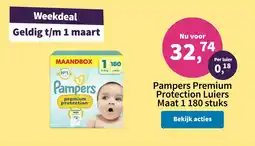 Plein.nl Pampers premium protection aanbieding