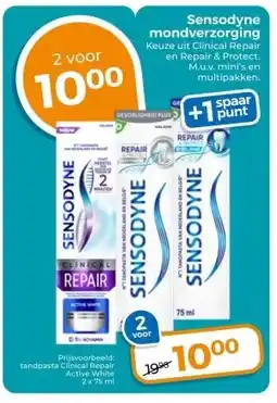 Trekpleister Sensodyne mondverzorging aanbieding