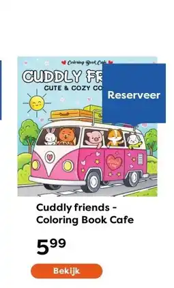 The Read Shop Cuddly friends - Coloring Book Cafe aanbieding