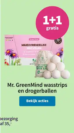 Plein.nl Mr. GreenMind wasstrips en drogerballen aanbieding