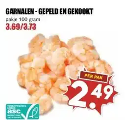 MCD Supermarkt GARNALEN-GEPELD EN GEKOOKT aanbieding